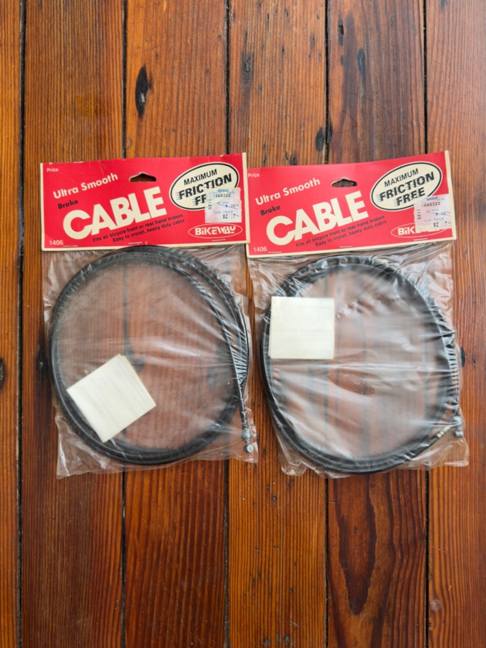 NOS Vintage BikeWay Ultra Smooth Brake Cable, front or rear…2 packs